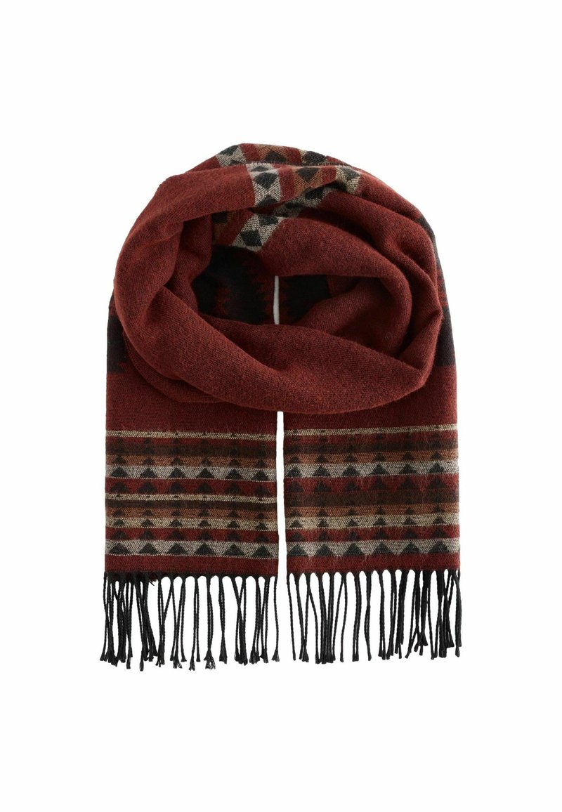 Next GEOMETRIC PATTERN - REGULAR FIT - Halsduk - brown