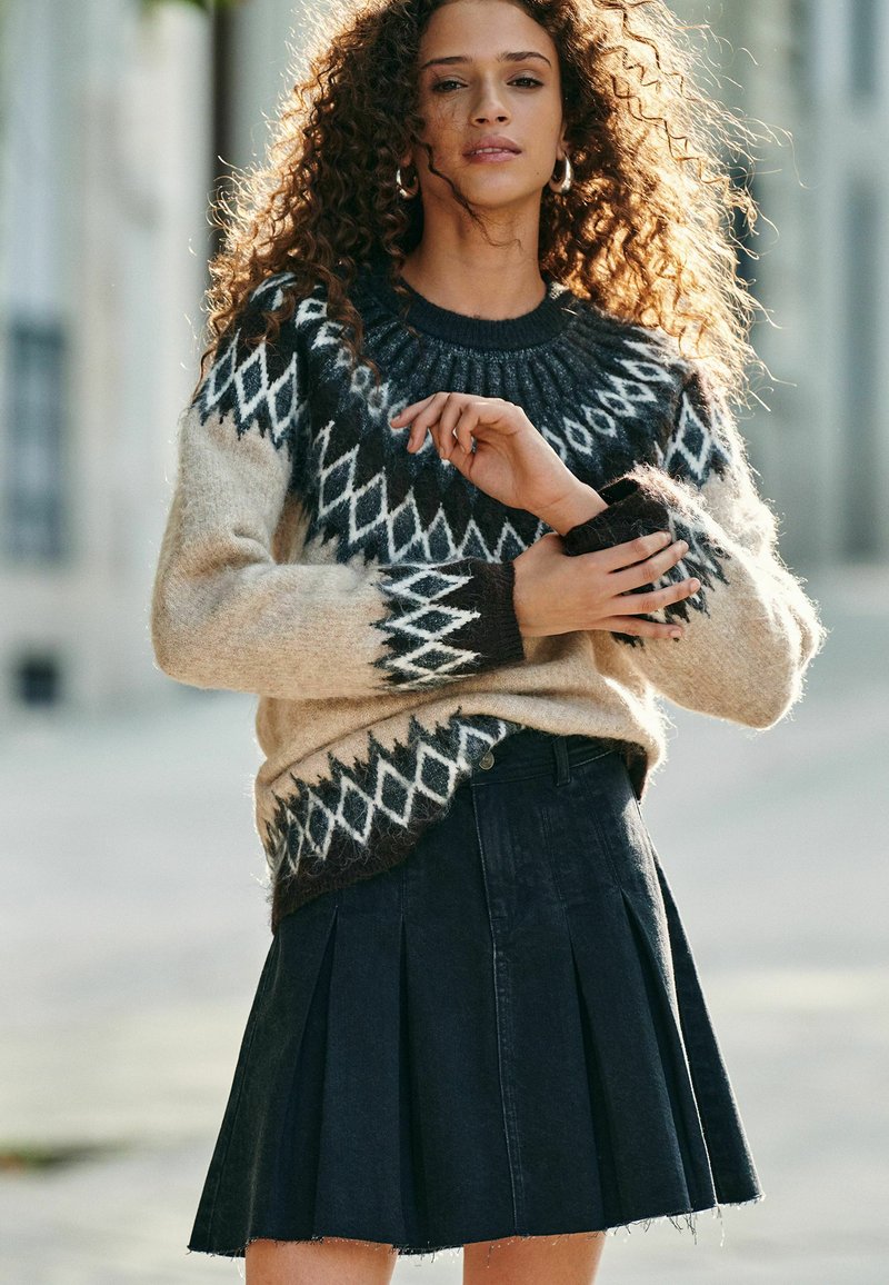 Mini Jupe Noire Jupe Courte PlissÃ©e Bleu Marine Jupe Noire Tissée