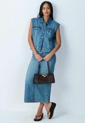 Next, Vest - mid blue