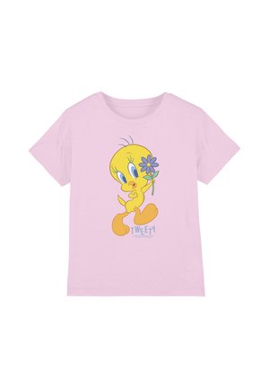 Cotton Soul, LOONEY TUNES TWEETY FLOWER UNISEX - T-Shirt print - pink