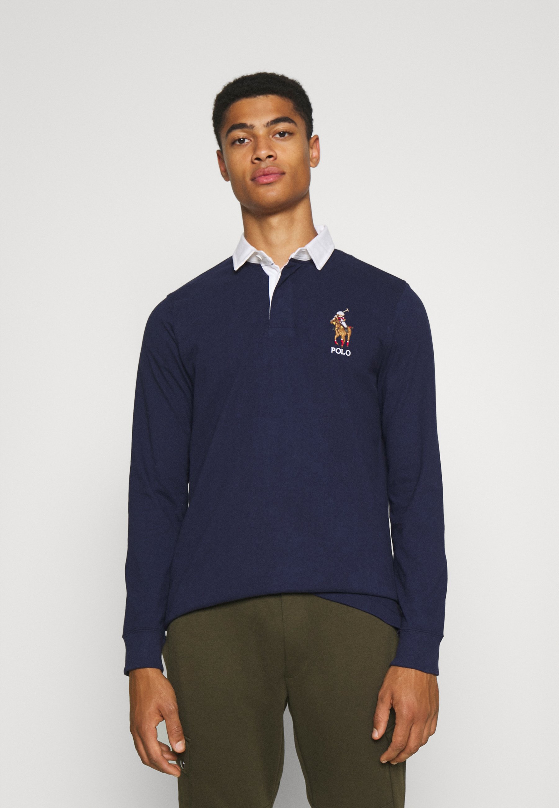 Polo Ralph Lauren LONG SLEEVE RUGBY - Polo shirt - french navy/dark blue -  