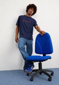 Carhartt WIP SCRIPT - T-Shirt print - air force blue/malbec