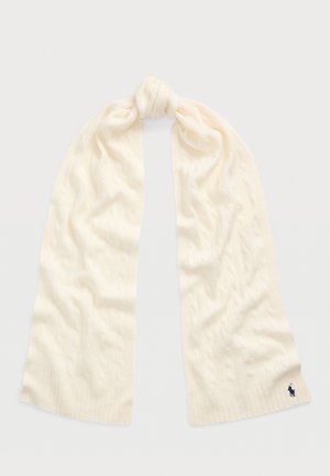 Polo Ralph Lauren CABLE KNIT WOOL CASHMERE SCARF - Sjaal - cream
