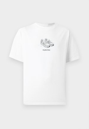 New Balance, UNISEX - Trükipildiga T-särk - white