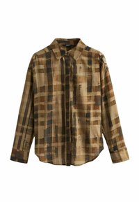 Next LONG SLEEVE - Chemisier - chocolate brown check print