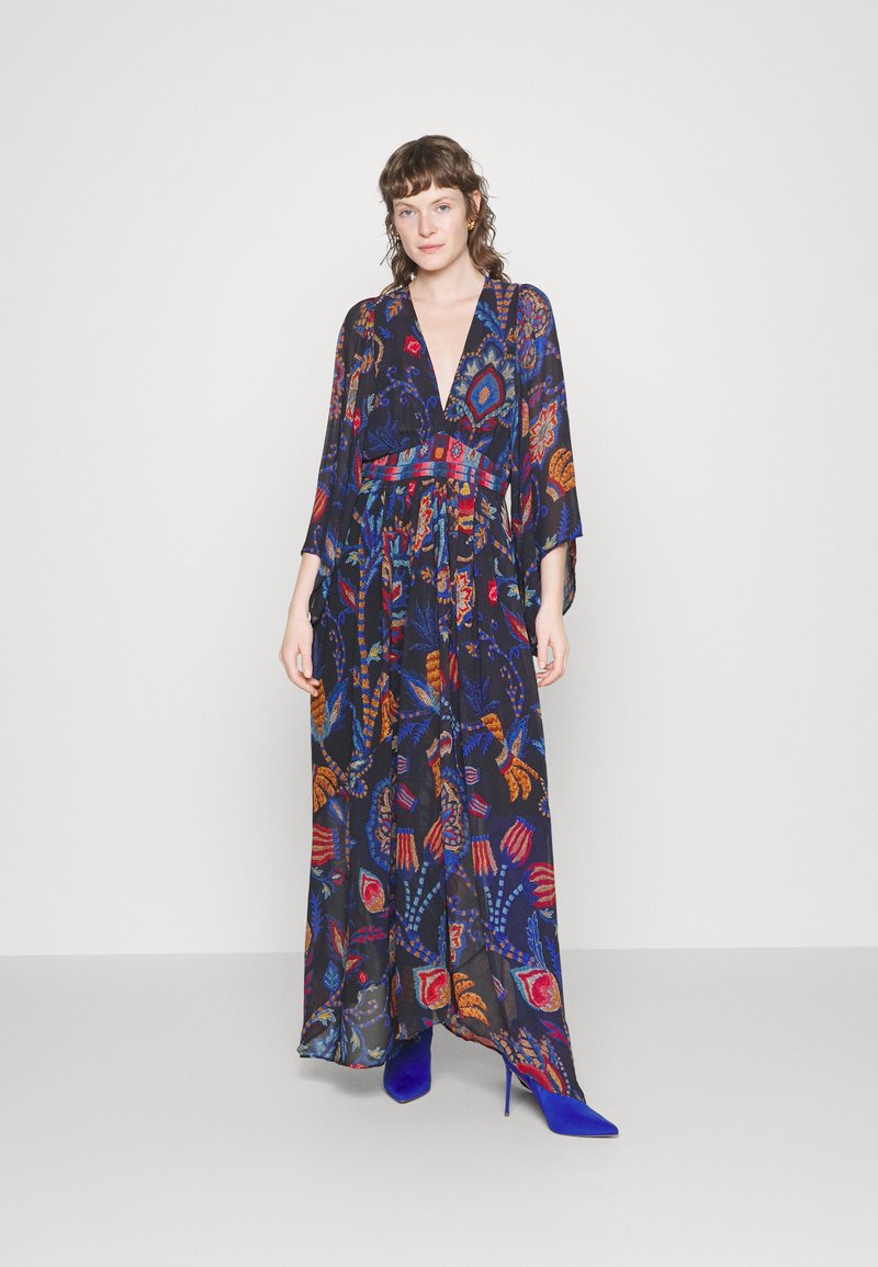 Farm Rio SUNSET TAPESTRY KAFTAN DRESS Maxi dress black/multi