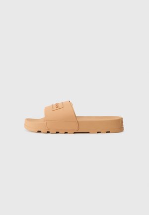 CORE EMBOSSED UNISEX - Badesandaler - biscuit