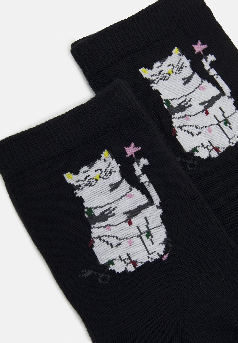 Damen Strumpfhosen | Monki POLLY EMBROIDERY SOCK 2 PACK Socken black/schwarz - AT06785 Damen Strumpfhosen | Monki POLLY EMBROIDERY SOCK 2 PACK Socken black/schwarz - AT06785