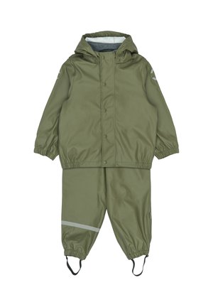 SET - Dežni kombinezon - dusty olive