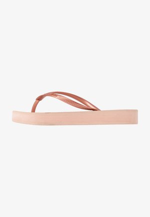Havaianas FLATFORM - Sandale s remenom u obliku slova T - ballet rose