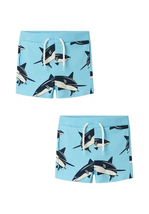 2ER-SET ELASTISCHER BUND KORDELZUG - Tracksuit bottoms - blau