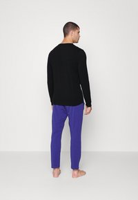Calvin Klein Underwear CREW NECK STRUCTURE LOUNGE - Nattøj trøjer - black