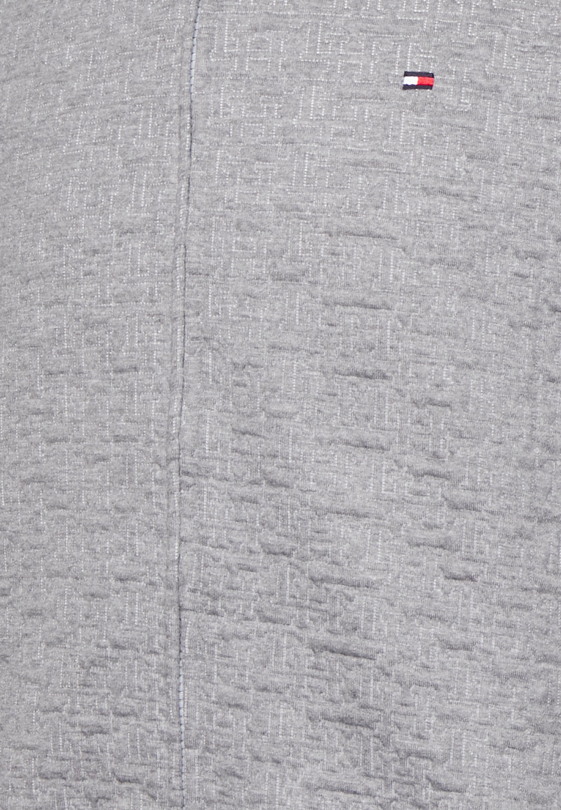 Tommy Hilfiger TAILORED LOUNGE QUILTED BOMBER - Pyjamashirt - medium grey  heather/grijs - Zalando.nl