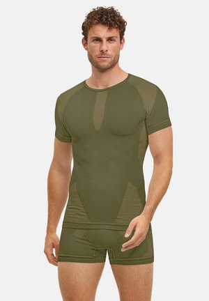 WARM SHORTSLEEVED SHIRT - Hemd - herb
