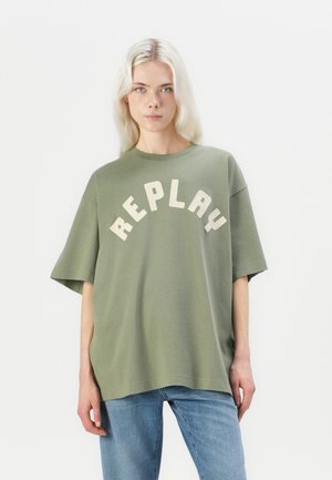 Printtipaita - sage green