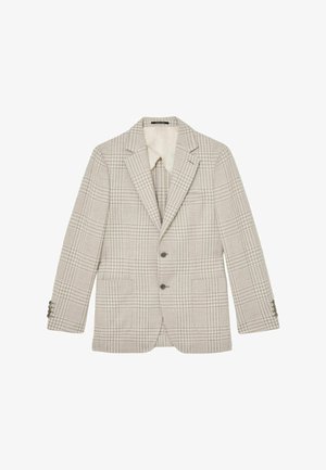 Reiss, REGULAR FIT - BARDO SINGLE-BREASTED CLASSIC-FIT IN CHECK - Sakko - soft grey