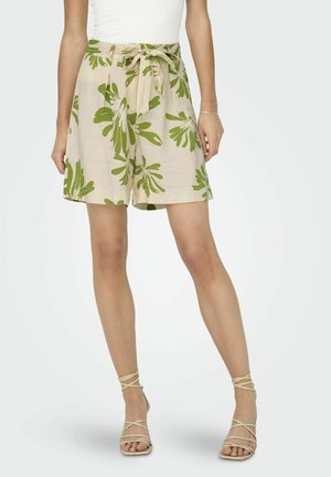 Shorts - mottled beige