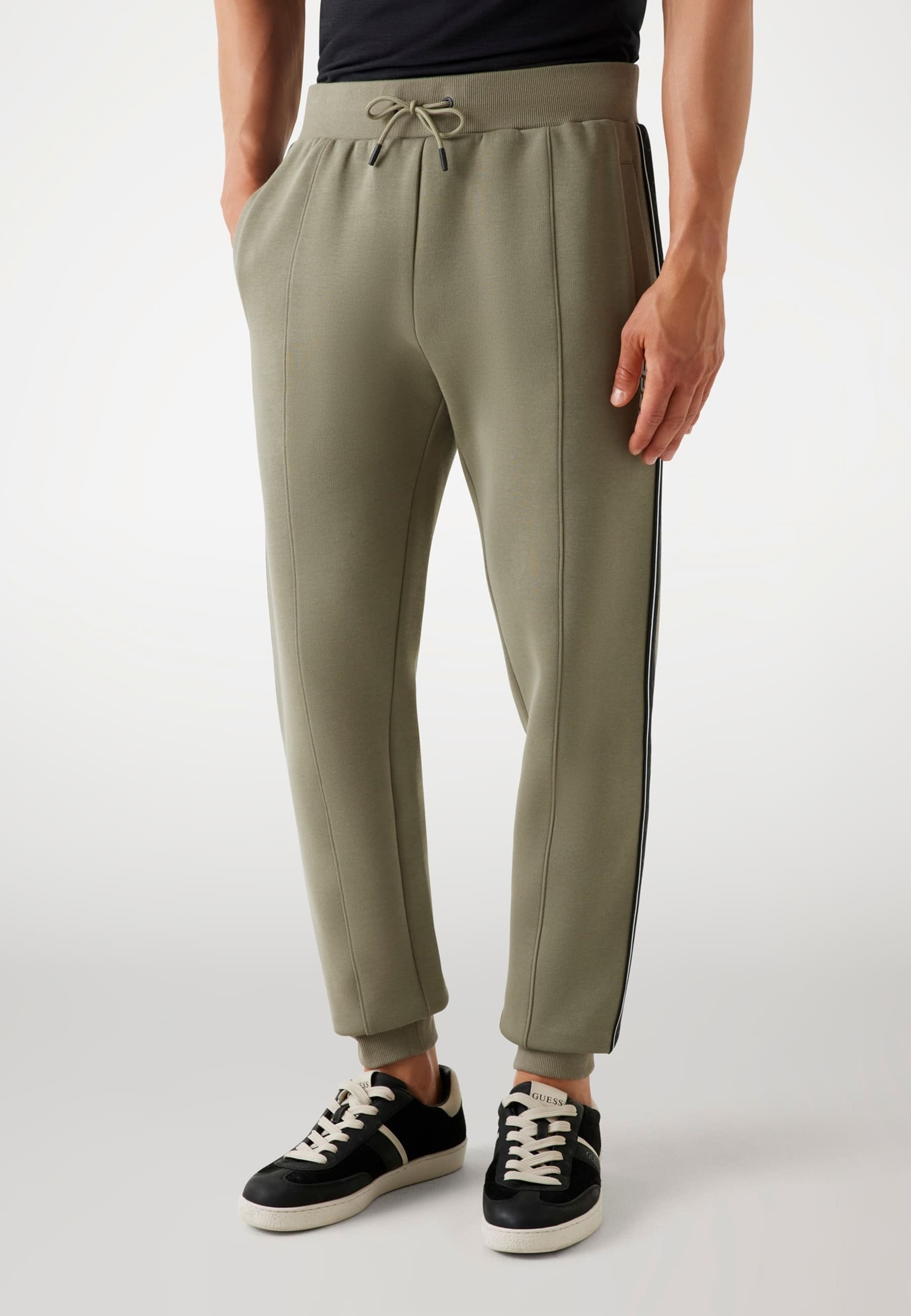 Voqeen Joggingbroek, voor heren, warm, sportbroek, met ritssluiting, zakken, vrijetijdsbroek, lange sweatpants, trekkoord, sherpa, fleece, gevoerd, lichtgrijs, XXL
