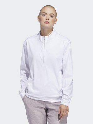 adidas Golf ULTIMATE365 HALF-ZIP LAYERING - Tops ar garām piedurknēm - white
