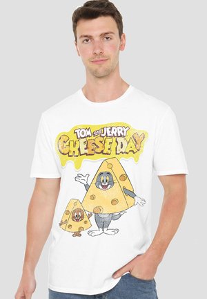 Warner Brothers, TOM AND JERRY FADED CHEESE DAY 2026 - Print T-shirt - white