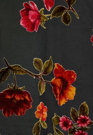 Love & Roses, BURNOUT NOTCH NECK LONG SLEEVE BLOUSE - Camiseta de manga larga - black floral