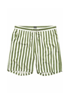 STHUGE, BERMUDA SHORTS, ELASTICATED WAIST, STRIPES, UP TO 8 XL - Shorts - off-white