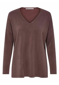 ONLY ONLAMALIA L/S V-NECK - Pulover - rose brown