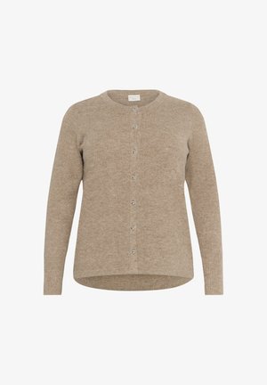 Kaffe Curve NIELA - Strickjacke - toasted coconut melange