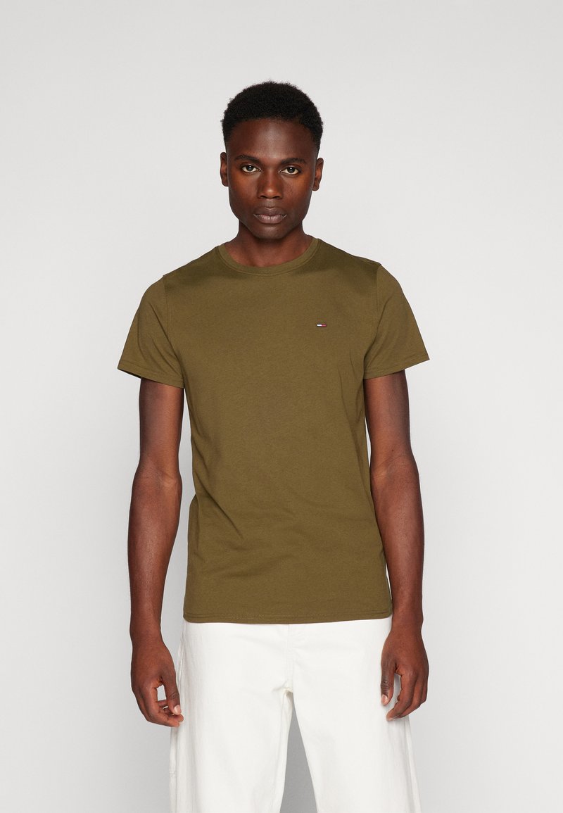 Tommy Jeans - TEE - T-shirt basic - drab olive green, Vergroten