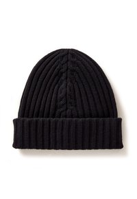 United Colors of Benetton IN CABLE WITH TURN UP CUFF - Berretto - black