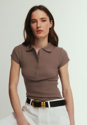 THE SET, 3 PACK - Polo - navy blue   burgundy   taupe brown