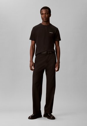 Calvin Klein, MICRO LOGO CREWNECK TEE 2 PACK - Camiseta básica - black