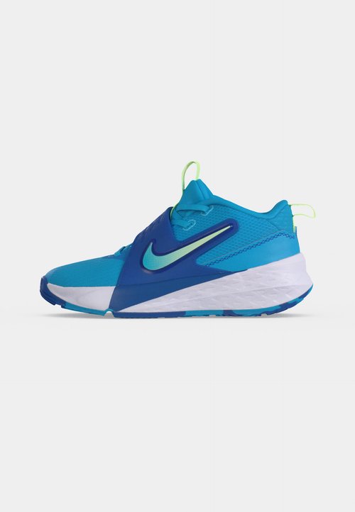 Nike TEAM HUSTLE D 12 UNISEX - Basketball shoes - current blue/barely volt/game royal/barely grape — foto 2