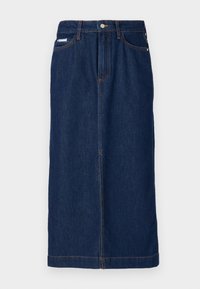 SKIRT COLUMN SHAPE - Jeansskjørt - dark blue