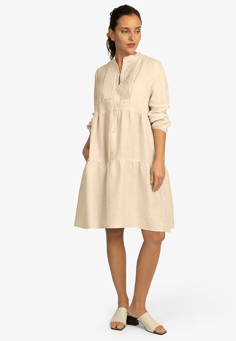 mint&mia Blousejurk zandkleur mint&mia Blousejurk zandkleur