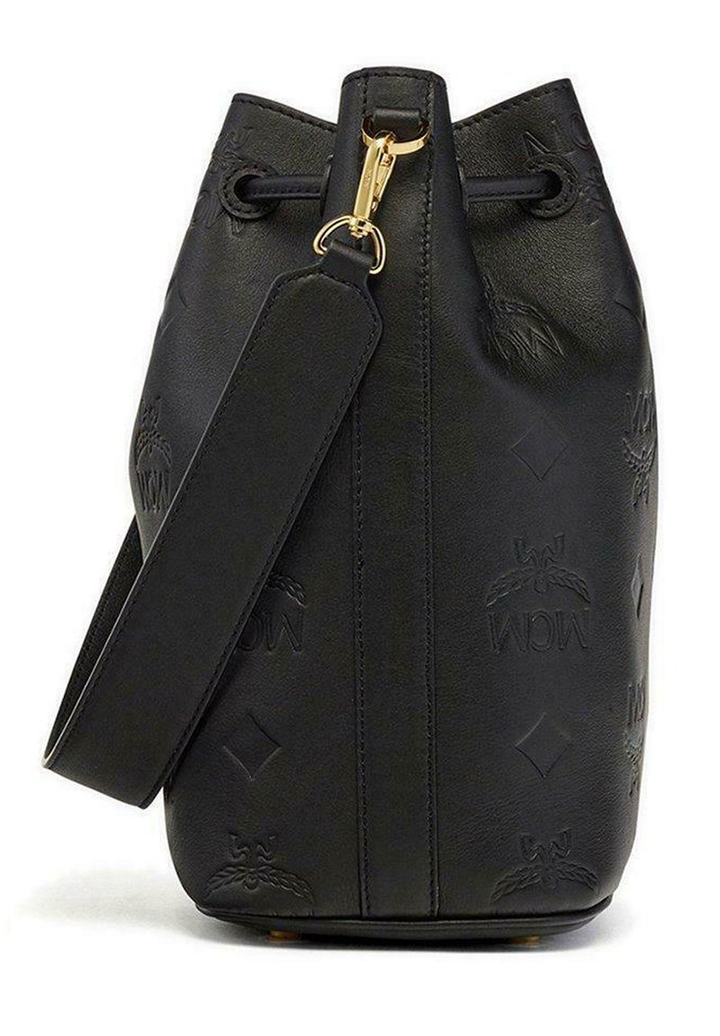Dessau Schwarze Beutel Tasche MCM DESSAU MIT GEPRÄGTEM MONOGRAMM