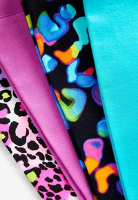 Next CROPPED 4 PACK STANDARD - Tamprės – kelnės - black  pink  blue  animal print