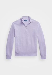 KNIT COTTON QUARTER ZIP JUMPER - Strikkegenser - sky lavender