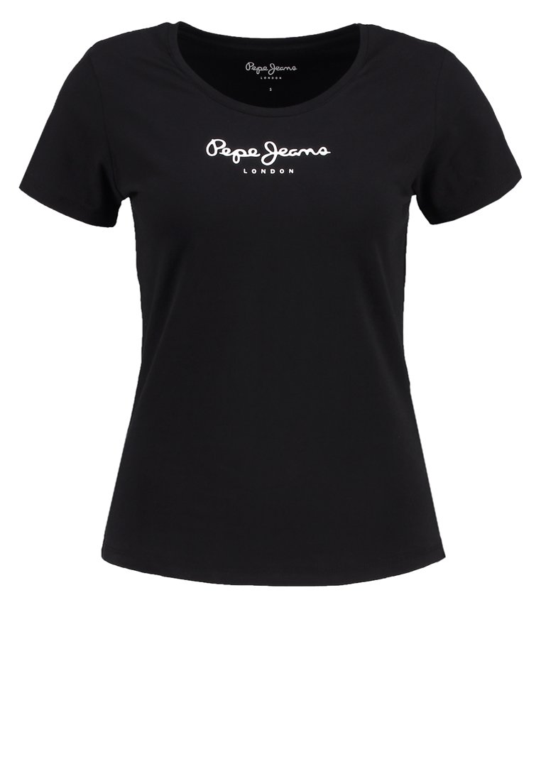 Pepe Jeans NEW VIRGINIA T shirt print blackZwart Pepe Jeans Shirt 'Crystal' in Zwart | ABOUT YOU