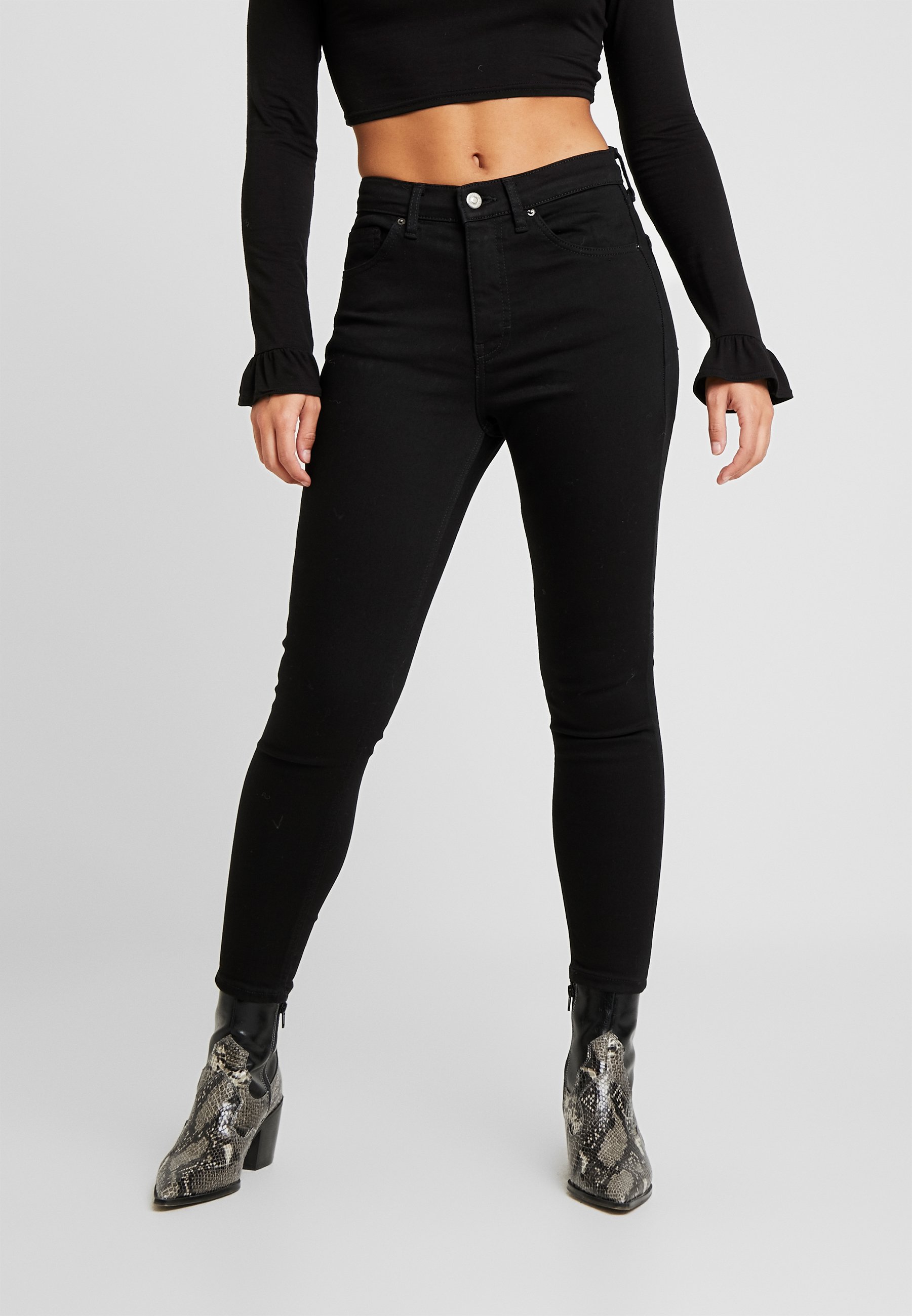 Topshop Petite JAMIE - Jeans Skinny Fit - pure black/Zwart - Zalando.nl