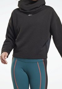 Reebok Felpa con cappuccio - black