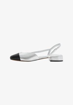 ALDO, Ballerines à brides arrière - silver-coloured
