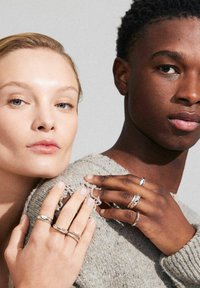 Pilgrim ASHER PACK OF 4 - Ring - silver plated