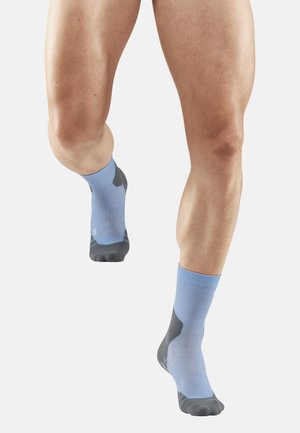 LIGHT MERINO HIKING COMPRESSION SOCKS MID CUT MEN - MADE IN GERMANY - Socken - light blue