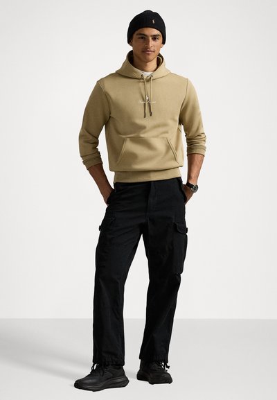 Polo Ralph Lauren LOGO DOUBLE-KNIT HOODIE - Sweater - beige