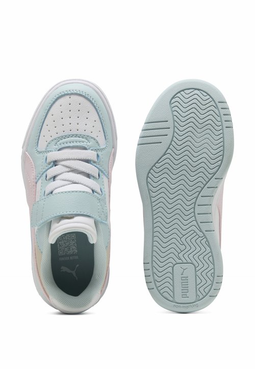 PUMA CAVEN III UNISEX - Trainers - aqua glow-powder pink- white — photo 3