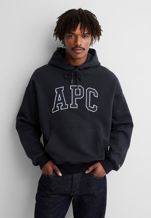 GAP, GAP X A.P.C. EXTRA HEAVYWEIGHT LOGO HOODIE - Sudadera con capucha - new classic navy