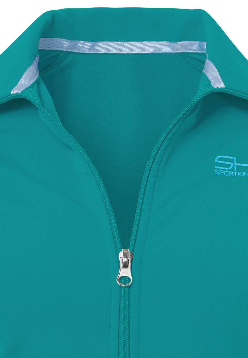Kinder Jacken | SPORTKIND Trainingsjacke petrol grün/petrol - UM84412 Kinder Jacken | SPORTKIND Trainingsjacke petrol grün/petrol - UM84412