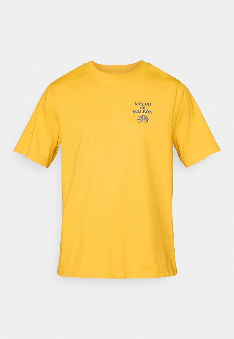Malbon T-shirt print goudkleurig