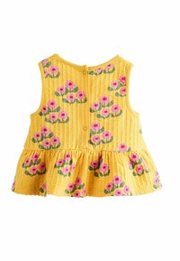 Next 2 PIECE SET - REGULAR FIT - Svetríkové šaty - ochre yellow floral